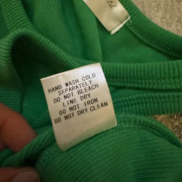 Shipwreck ltd Green Crop Tank Top size Small - Picture 5 of 5